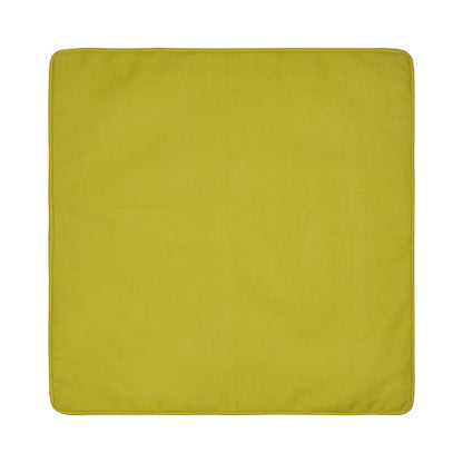 Plain Dye Filled Cushion by Fusion in Ochre 43 x 43cm - Filled Cushion - Fusion