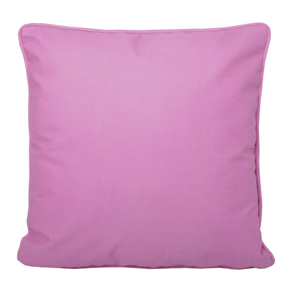 Plain Dye Filled Cushion by Fusion in Pink 43 x 43cm - Filled Cushion - Fusion