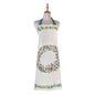 Christmas Robins Cotton Apron in Green