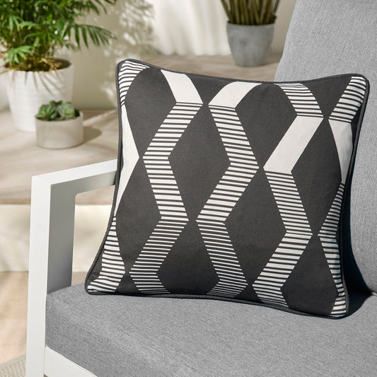 Rico Cushion by Fusion in Black 43 x 43cm - Cushion - Fusion