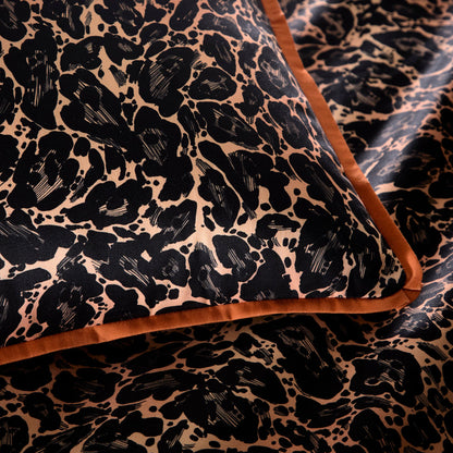 Roxy Leopard Print Duvet Cover Set in Black - Duvet Cover Set - Laurence Llewelyn-Bowen