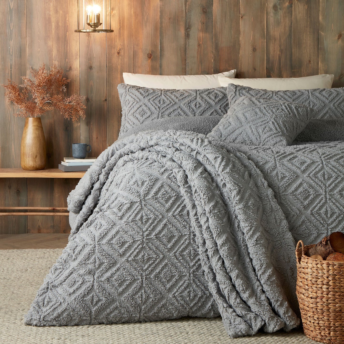Romo Cushion by Fusion Snug in Grey 43 x 43cm - Cushion - Fusion Snug