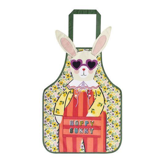 Rosie Rabbit Kids Shaped PVC Apron in Multicolour