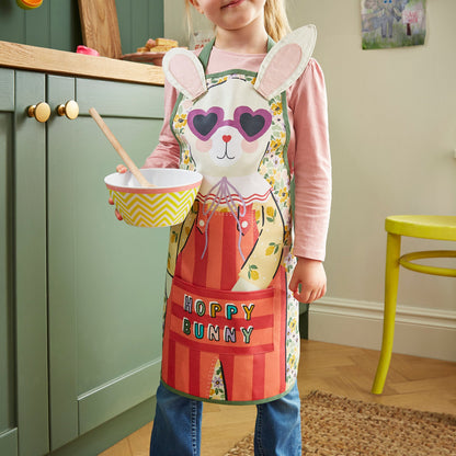 Rosie Rabbit Kids Shaped PVC Apron in Multicolour