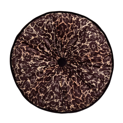 Roxy Round Pleat Round Cushion in Gold 40cm - Round Cushion - Laurence Llewelyn-Bowen