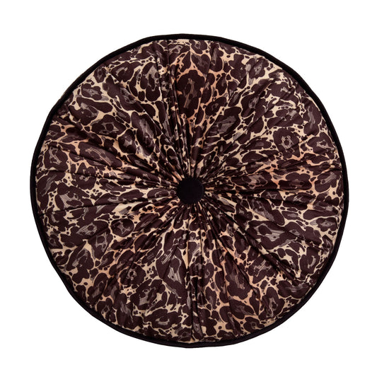 Roxy Round Pleat Round Cushion in Gold 40cm - Round Cushion - Laurence Llewelyn-Bowen