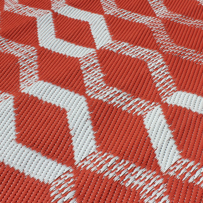 Rico Outdoor Outdoor Rug by Fusion in Terracotta 120 x 170cm - Outdoor Rug - Fusion