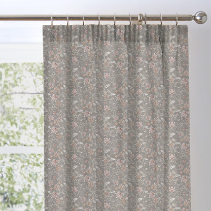 Roselle Pair of Pencil Pleat Curtains by Appletree Promo in Grey - Pair of Pencil Pleat Curtains - Appletree Promo