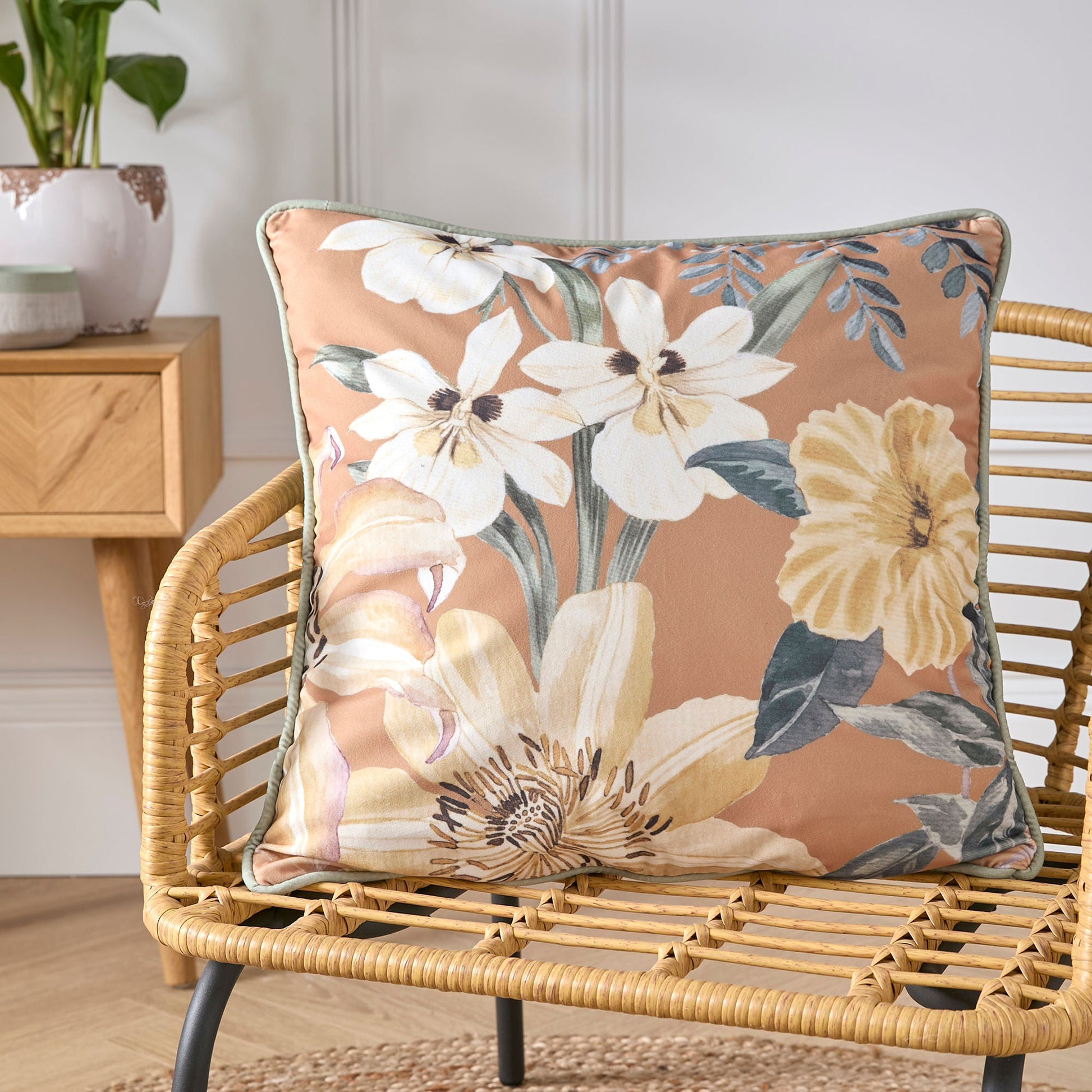 Sagara Cushion by Soiree in Gold 43 x 43cm - Cushion - Soiree