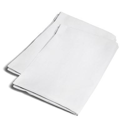 Plain Dye Pillowcase (Twin pack) by Serene in White Housewife 50 x 75cm - Pillowcase (Twin pack) - Serene