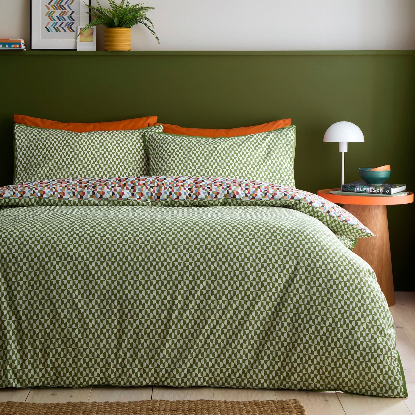 Star Geo Duvet Cover Set in Natural