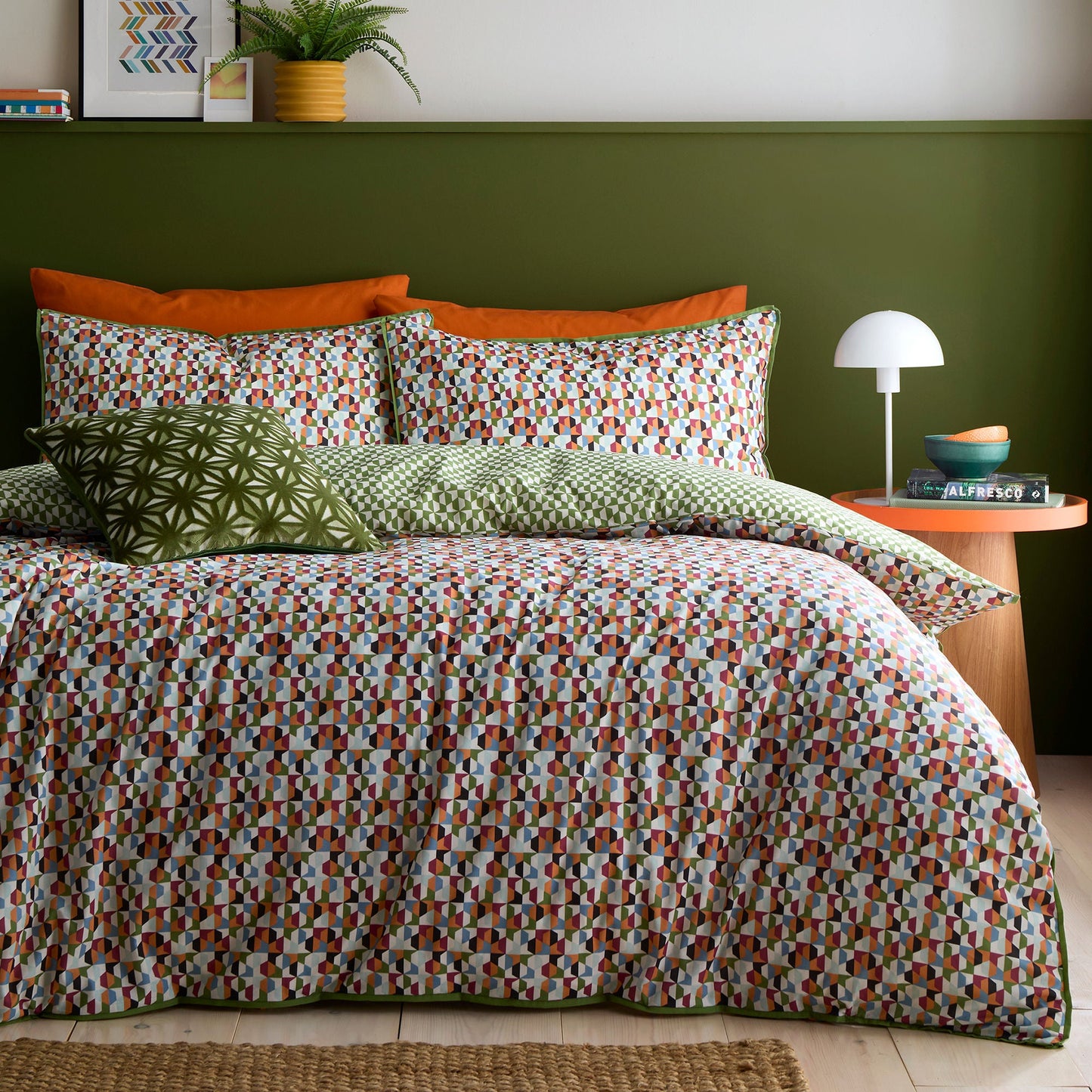 Star Geo Duvet Cover Set in Natural