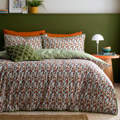 Star Geo Duvet Cover Set in Natural