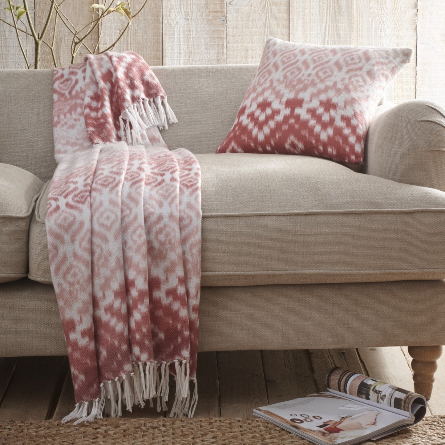 Sakari Bedspread by Appletree Hygge in Terracotta 130cm x 180cm - Bedspread - Appletree Hygge