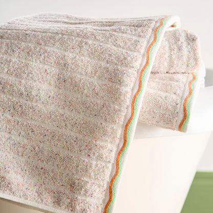 Speckle Rib Towels in Natural