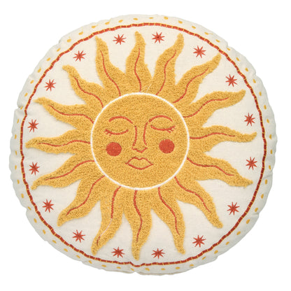 Soleil Round Cushion in Yellow