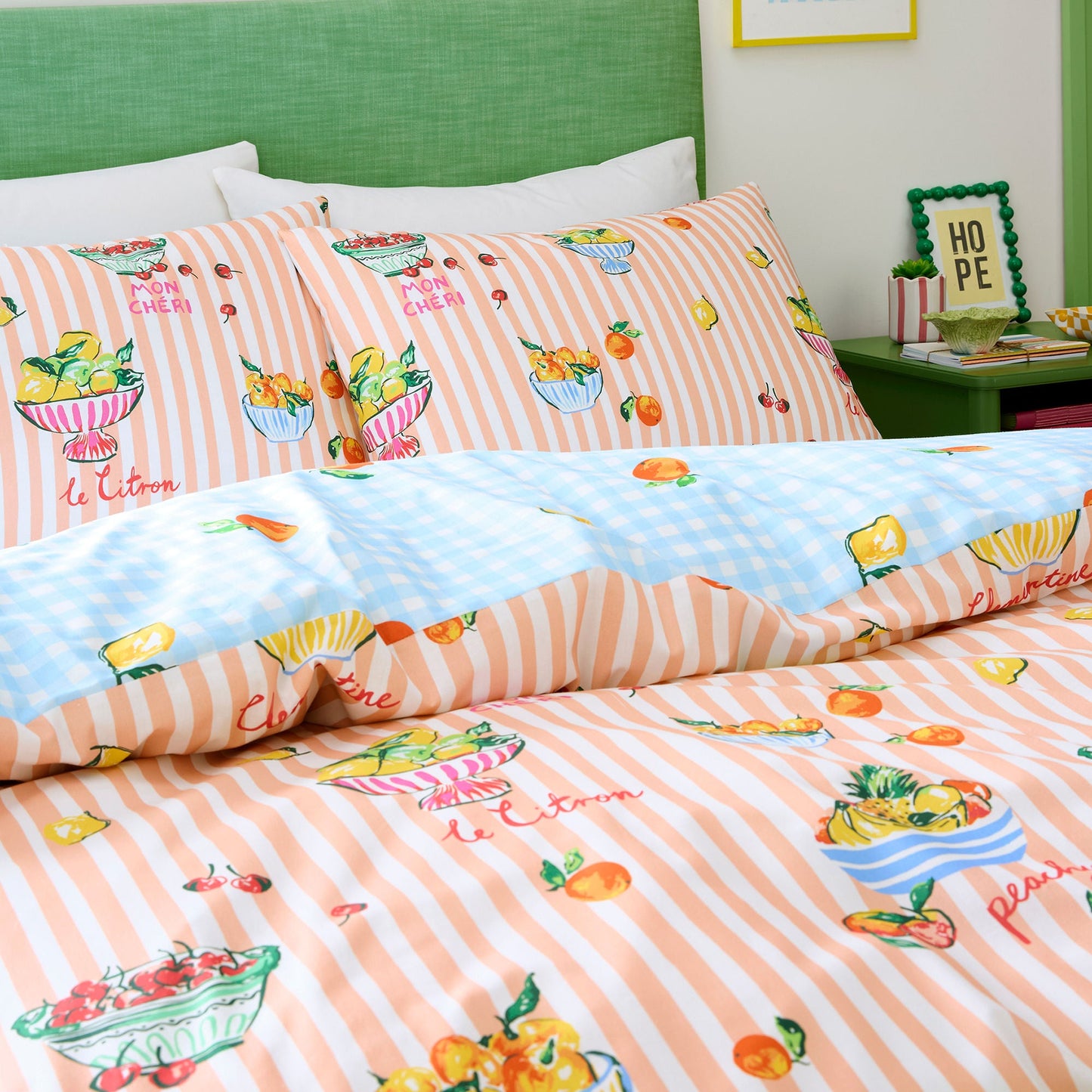 Summer Fruits Duvet Cover Set in Multi