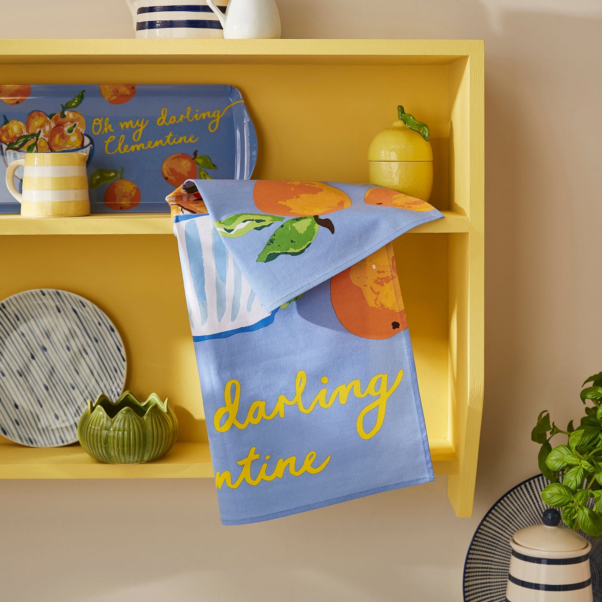 Ulster Weavers Summer Fruits Tea Towel - Cotton One Size in Blue - Tea Towel - Ulster Weavers