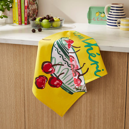Ulster Weavers Summer Fruits Tea Towel - Cotton One Size in Yellow - Tea Towel - Ulster Weavers