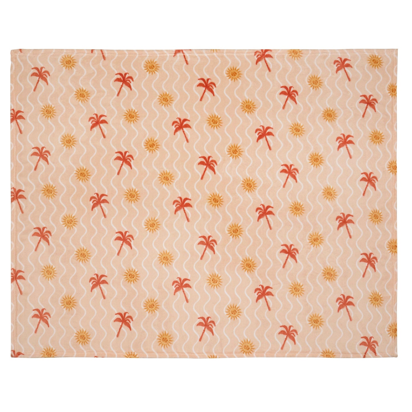 Soleil Throw in Coral/Camel 120 x 150cm