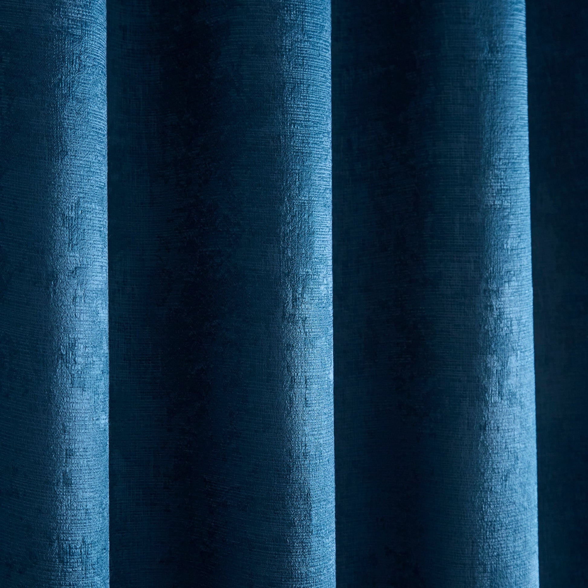 Strata Eyelet Single Panel Door Curtain by Fusion in Teal - Eyelet Single Panel Door Curtain - Fusion