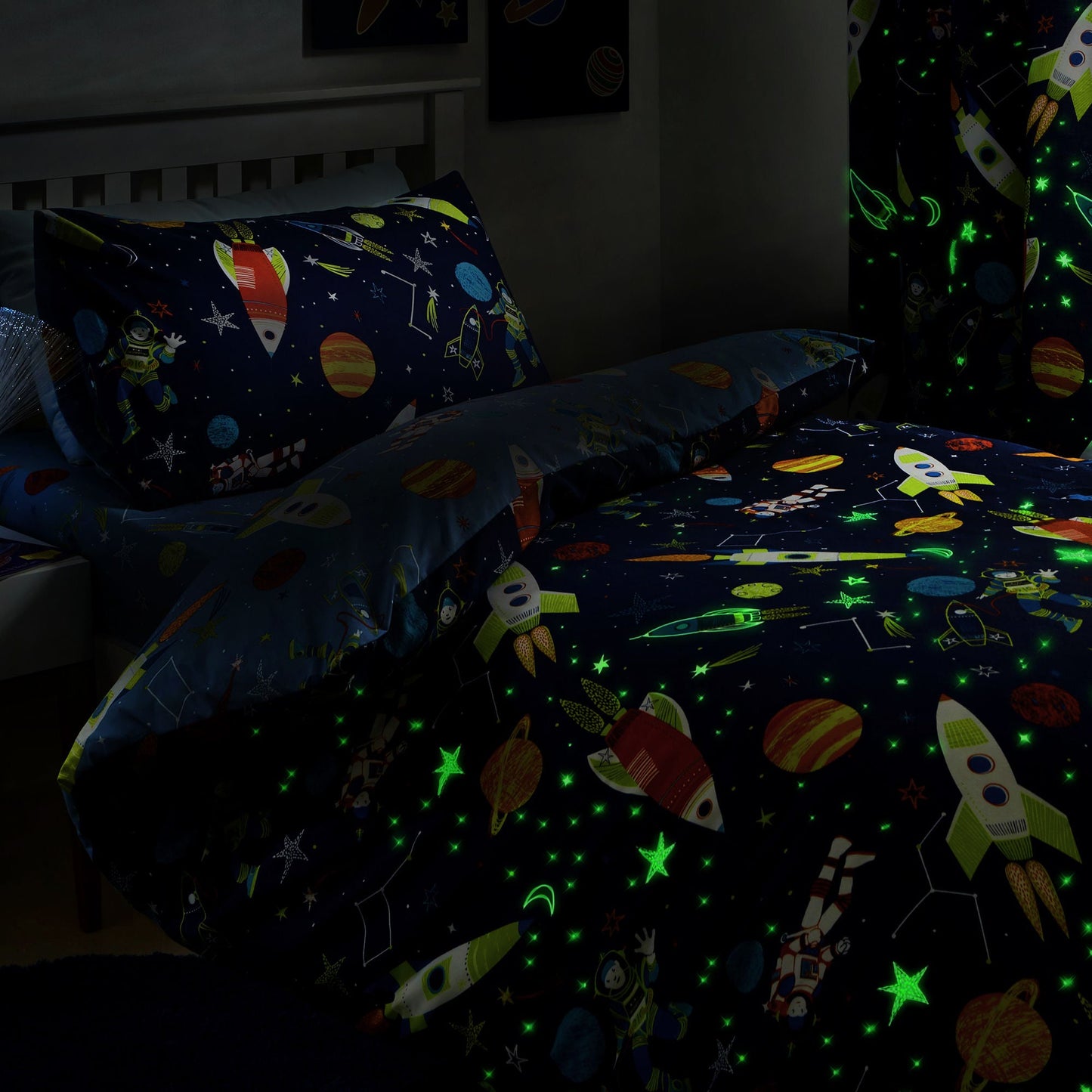 Supersonic Duvet Cover Set by Bedlam in Blue - Duvet Cover Set - Bedlam