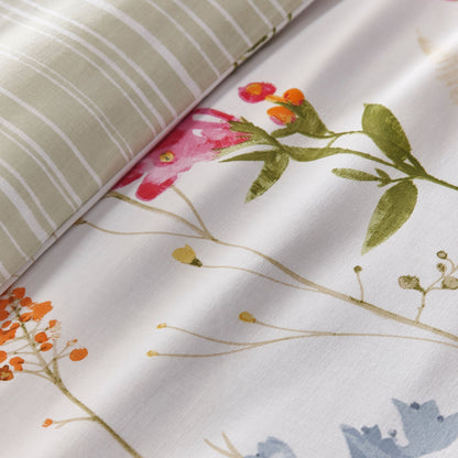 Spring Glade Duvet Cover Set by Dreams & Drapes in Multicolour - Duvet Cover Set - Dreams & Drapes