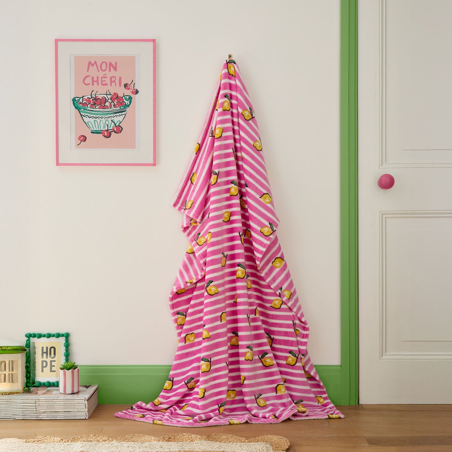 Summer Fruits Throw in Pink 120 x 150cm