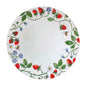 Strawberry Patch Porcelain Dinner Plate in Green