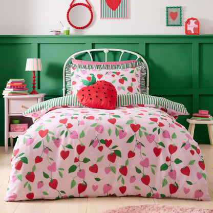 Strawberry Shaped Cushion in Red