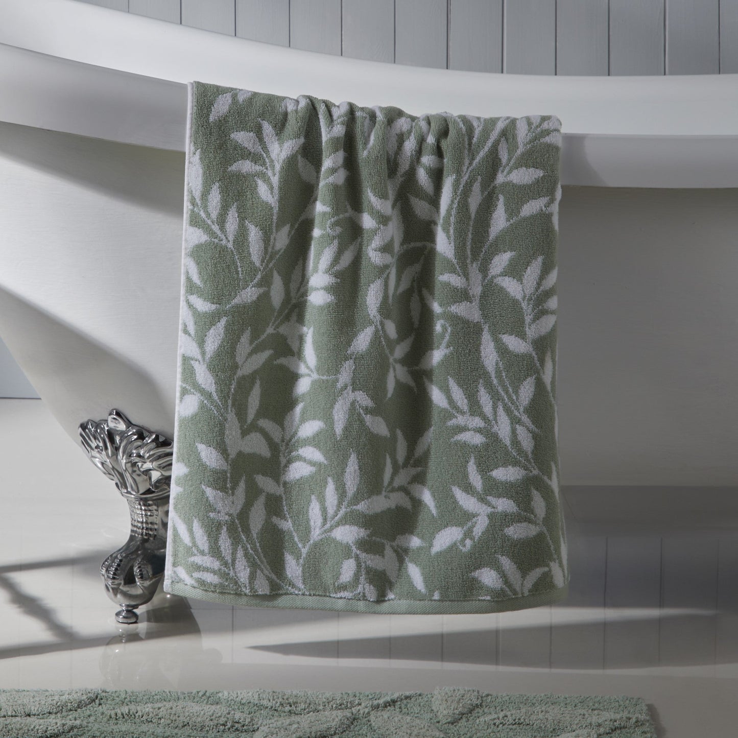 Sandringham Towels by Dreams & Drapes Bathroom in Sage - Towels - Dreams & Drapes Bathroom