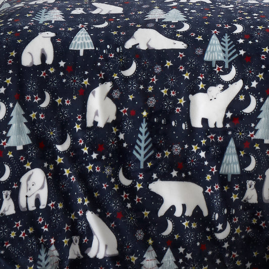 Starry Night Throw by Fusion Christmas in Blue 120 x 150cm - Throw - Fusion Christmas