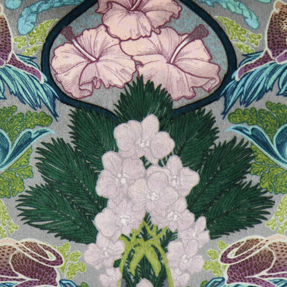 Suburban Jungle Filled Cushion by Laurence Llewelyn-Bowen in Teal 43 x 43cm - Filled Cushion - Laurence Llewelyn-Bowen