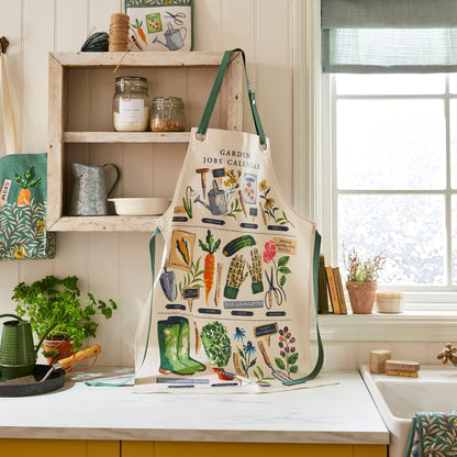 Time to Grow PVC Apron in Green