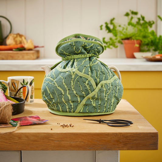 Time to Grow Tea Cosy Muff in Green