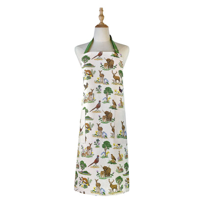 Thistlewood Cotton Apron in Green