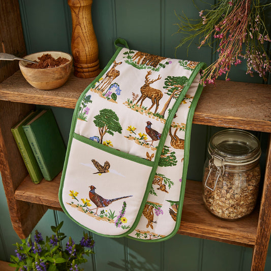 Thistlewood Double Oven Glove in Green