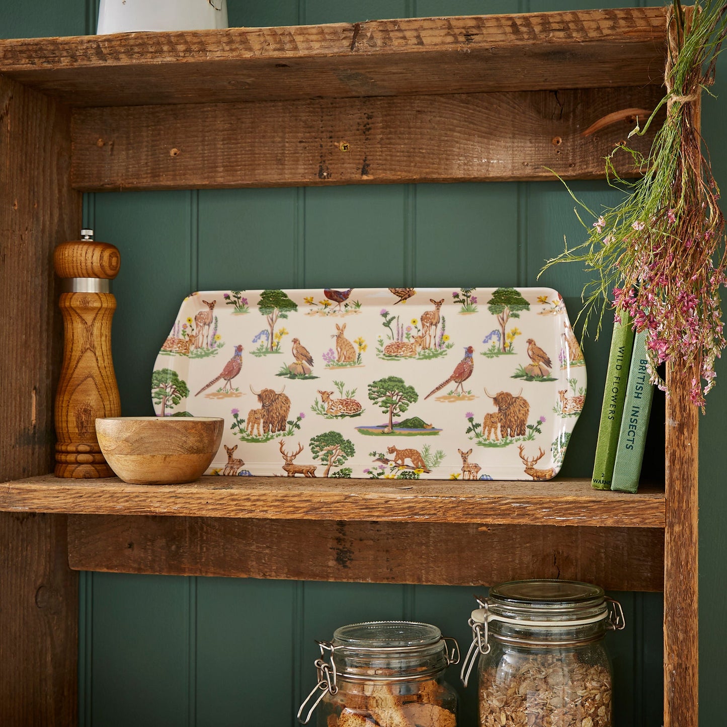 Thistlewood Small Serving Tray in Green