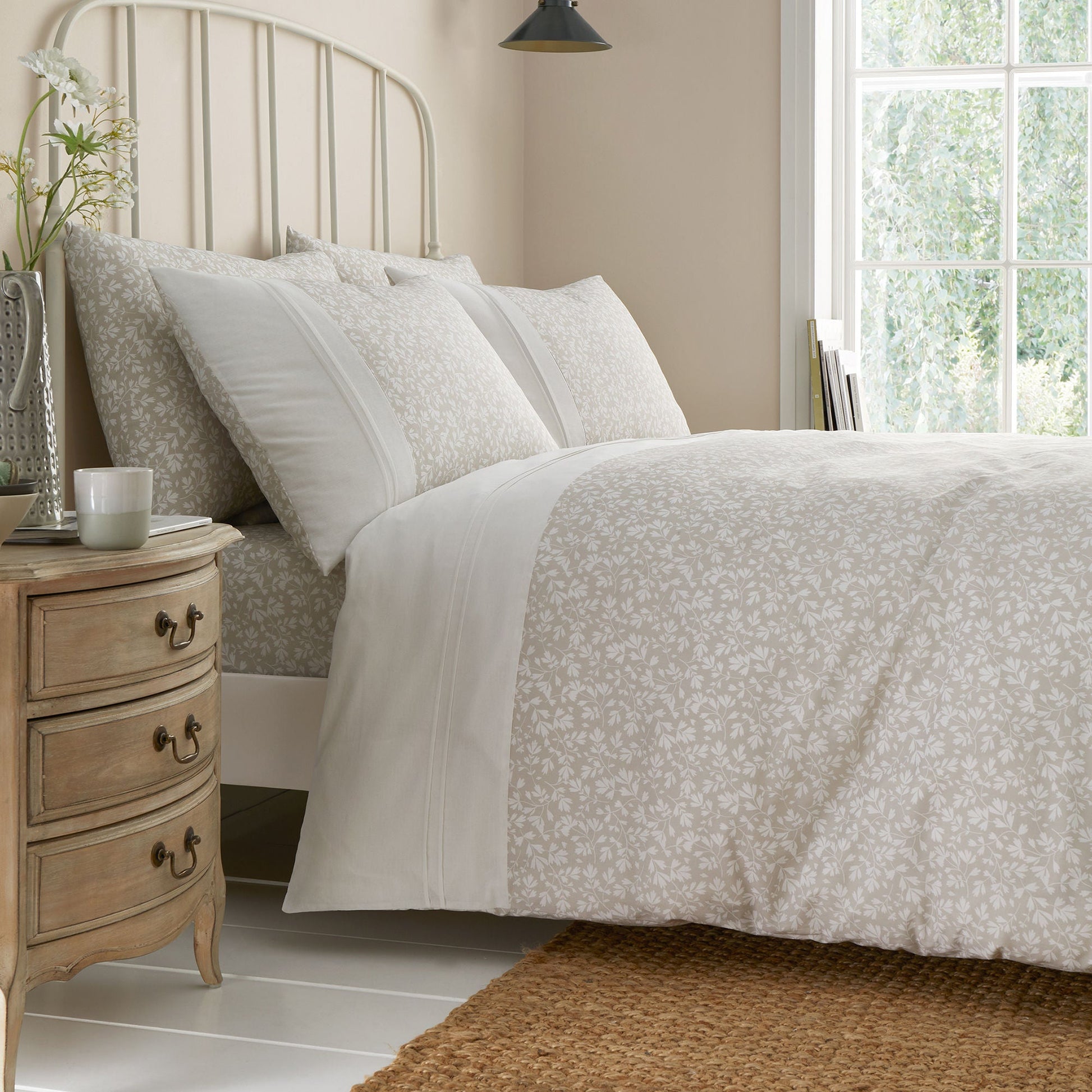Tess 28cm Fitted Bed Sheet Set by Dreams & Drapes Decorative in Natural - 28cm Fitted Bed Sheet Set - Dreams & Drapes Decorative