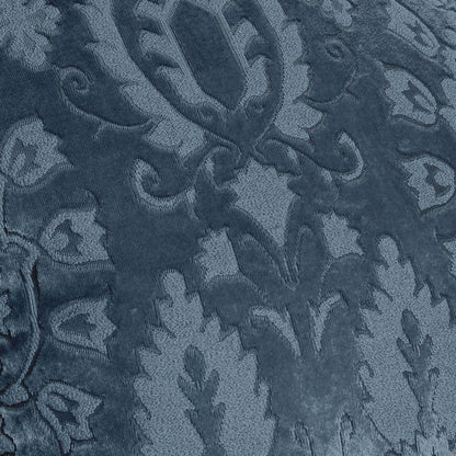 Trinity Pair of Pencil Pleat Curtains by Curtina in Blue - Pair of Pencil Pleat Curtains - Curtina