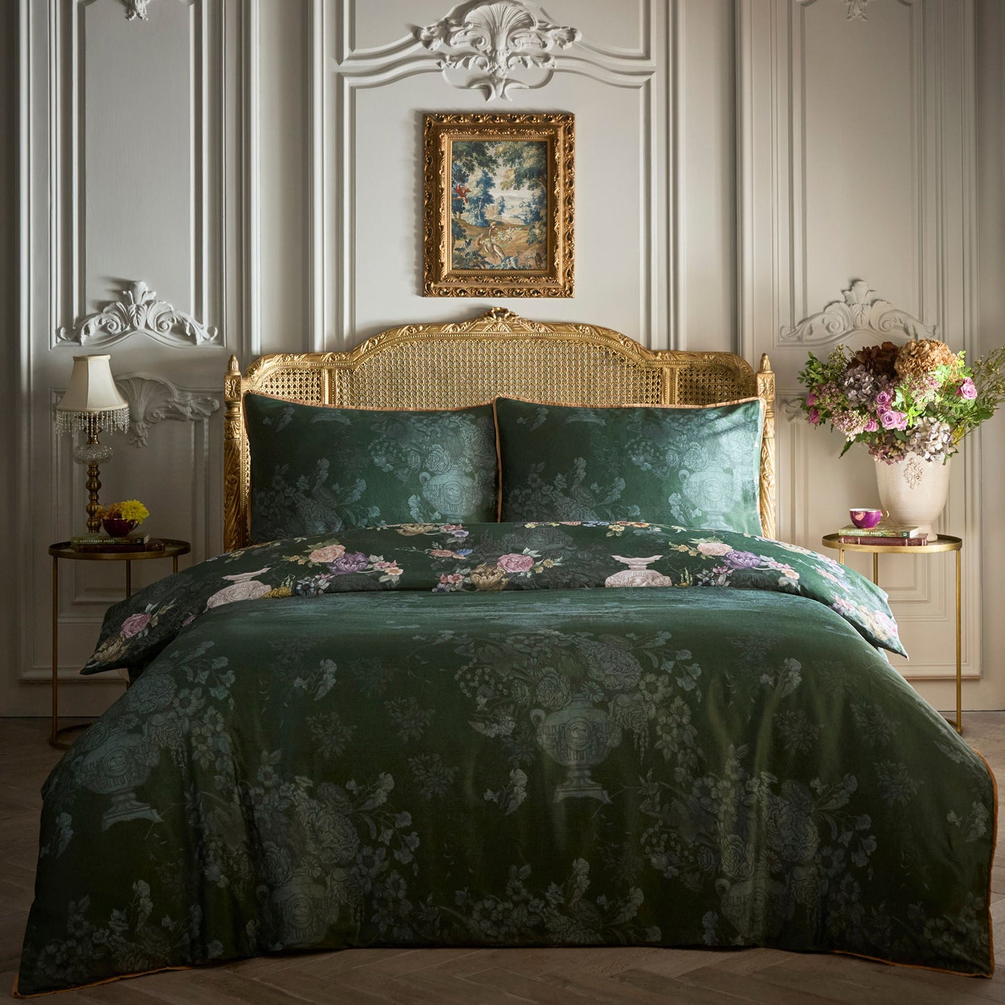 Tuscan Holiday Duvet Cover Set in Green