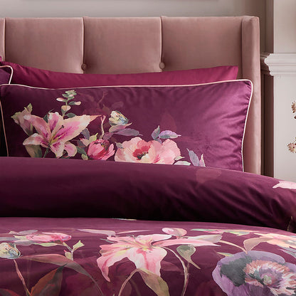 Tatiana Duvet Cover Set in Berry - Duvet Cover Set - Soiree