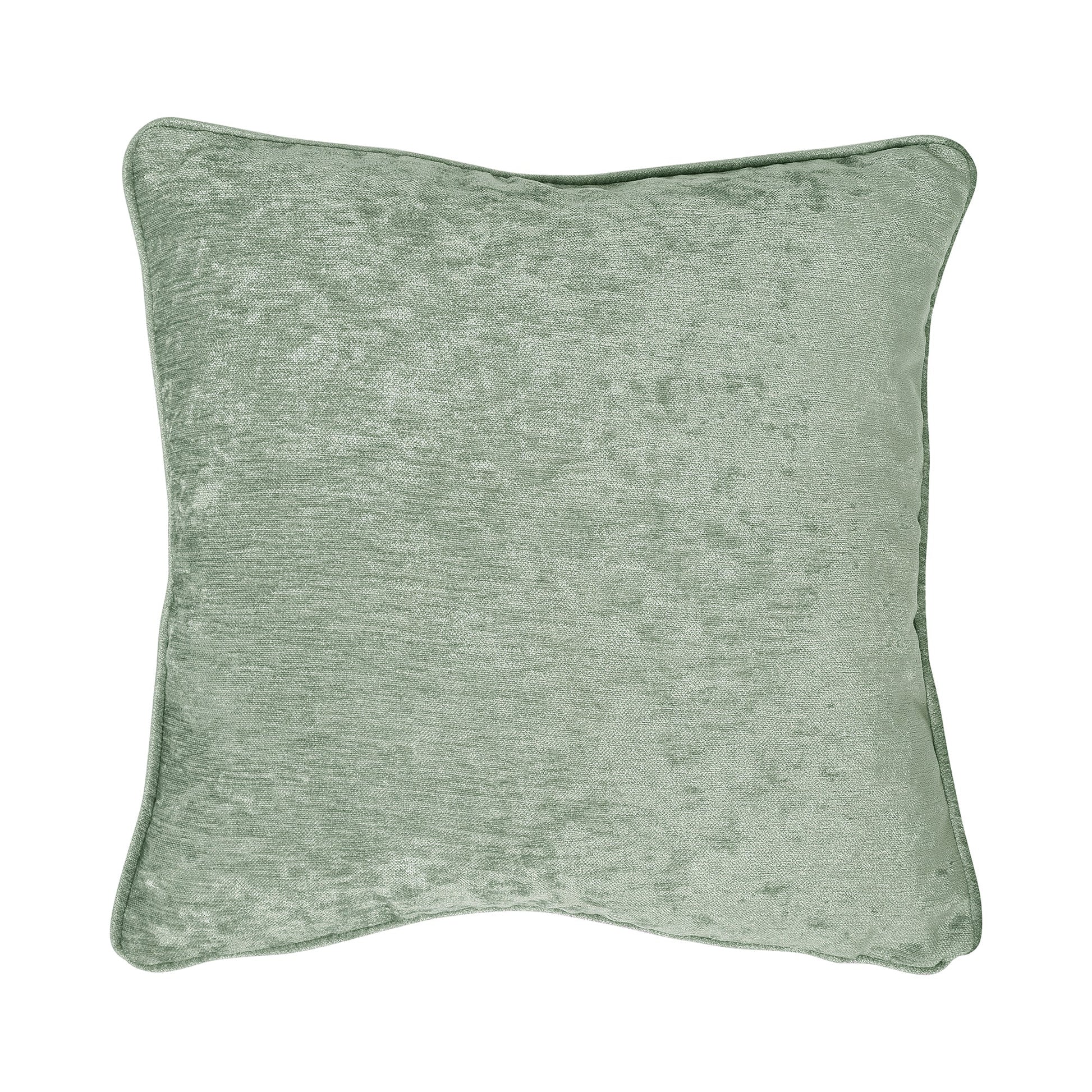 Textured Chenille Cushion by Curtina in Green 43 x 43cm - Cushion - Curtina