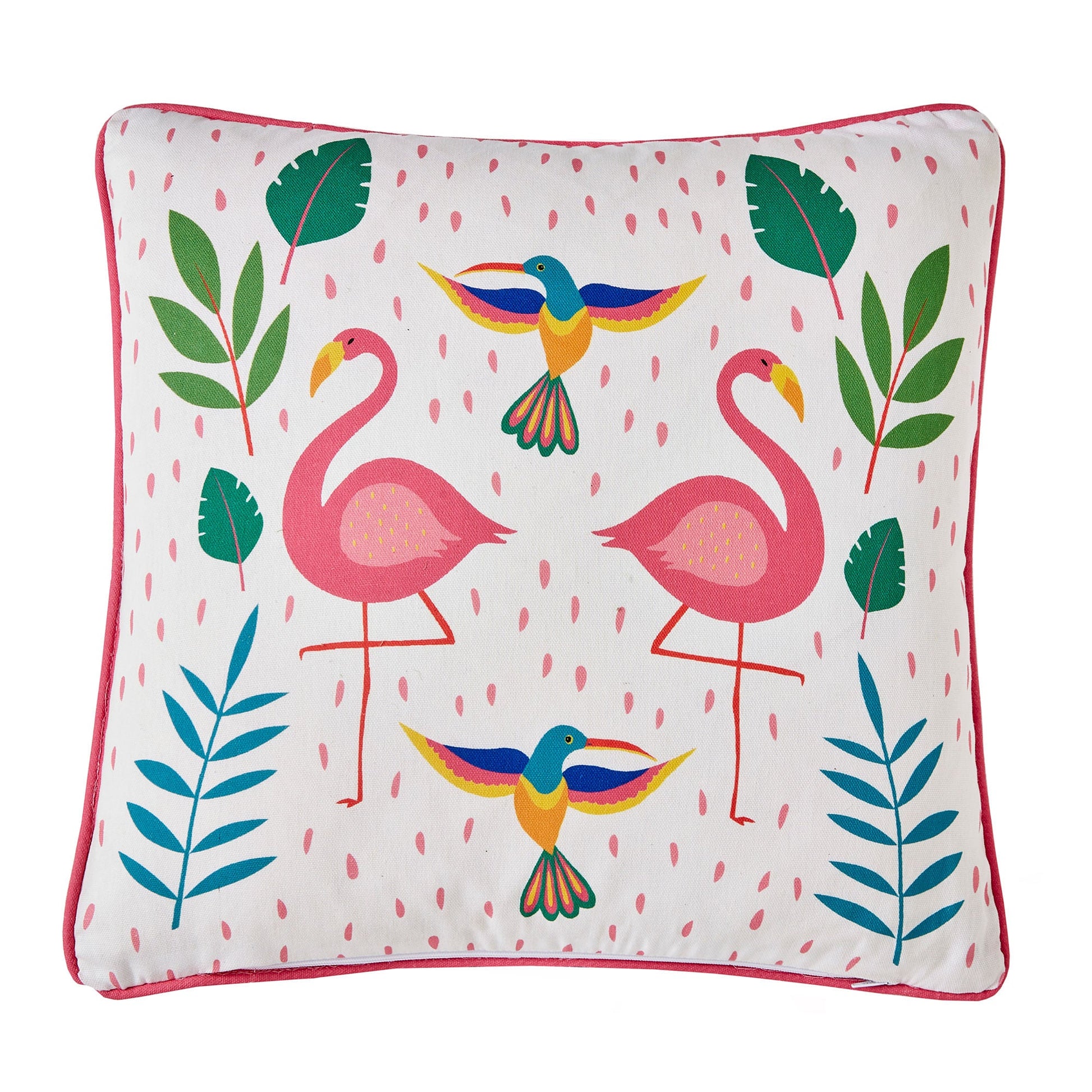 Tropical Flamingo Outdoor Cushion by Fusion in Pink 43 x 43cm - Cushion - Fusion
