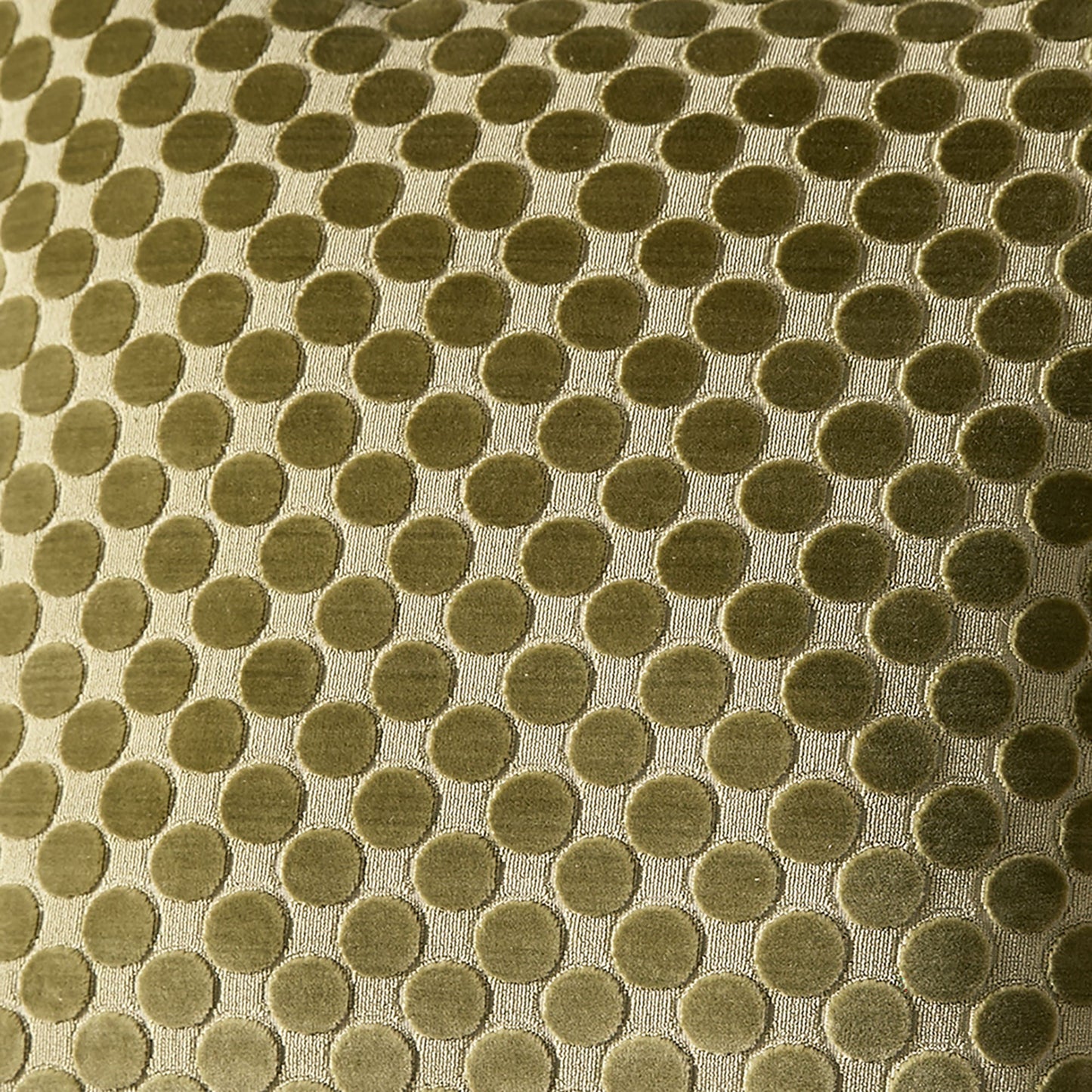 Velvet Spot Cushion in Green 43 x 43cm - Cushion - Soiree