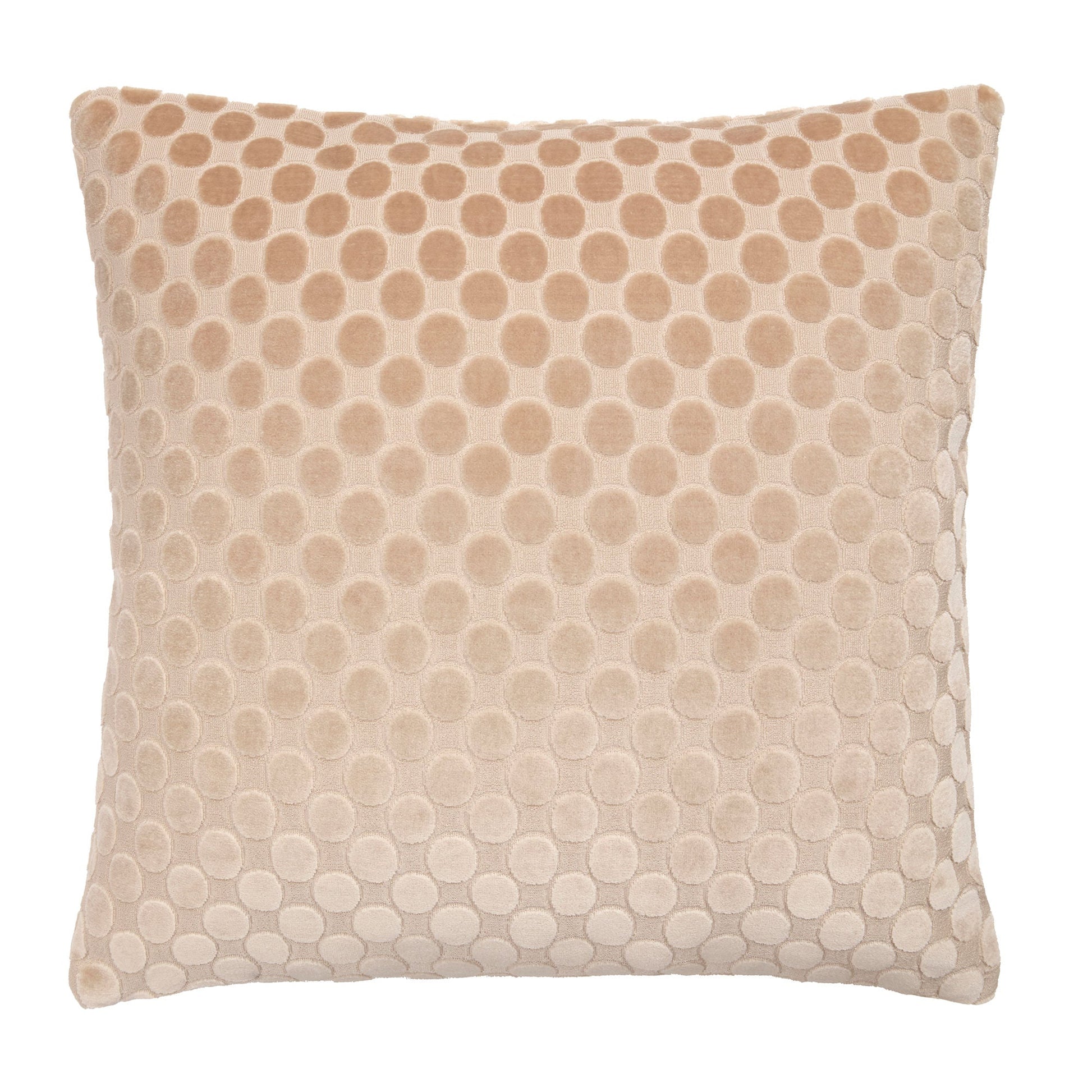 Velvet Spot Cushion in Natural 43 x 43cm - Cushion - Soiree