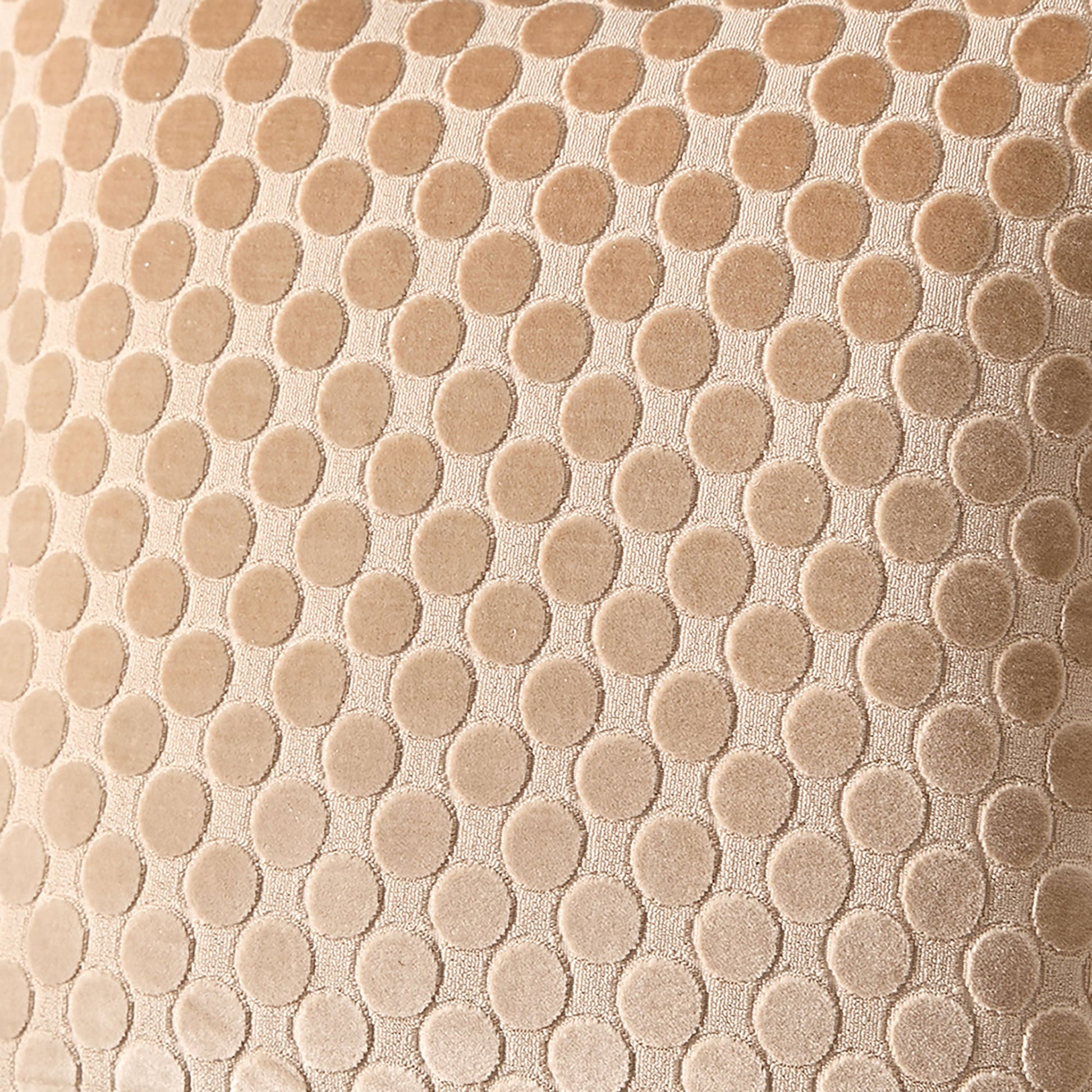 Velvet Spot Cushion in Natural 43 x 43cm - Cushion - Soiree