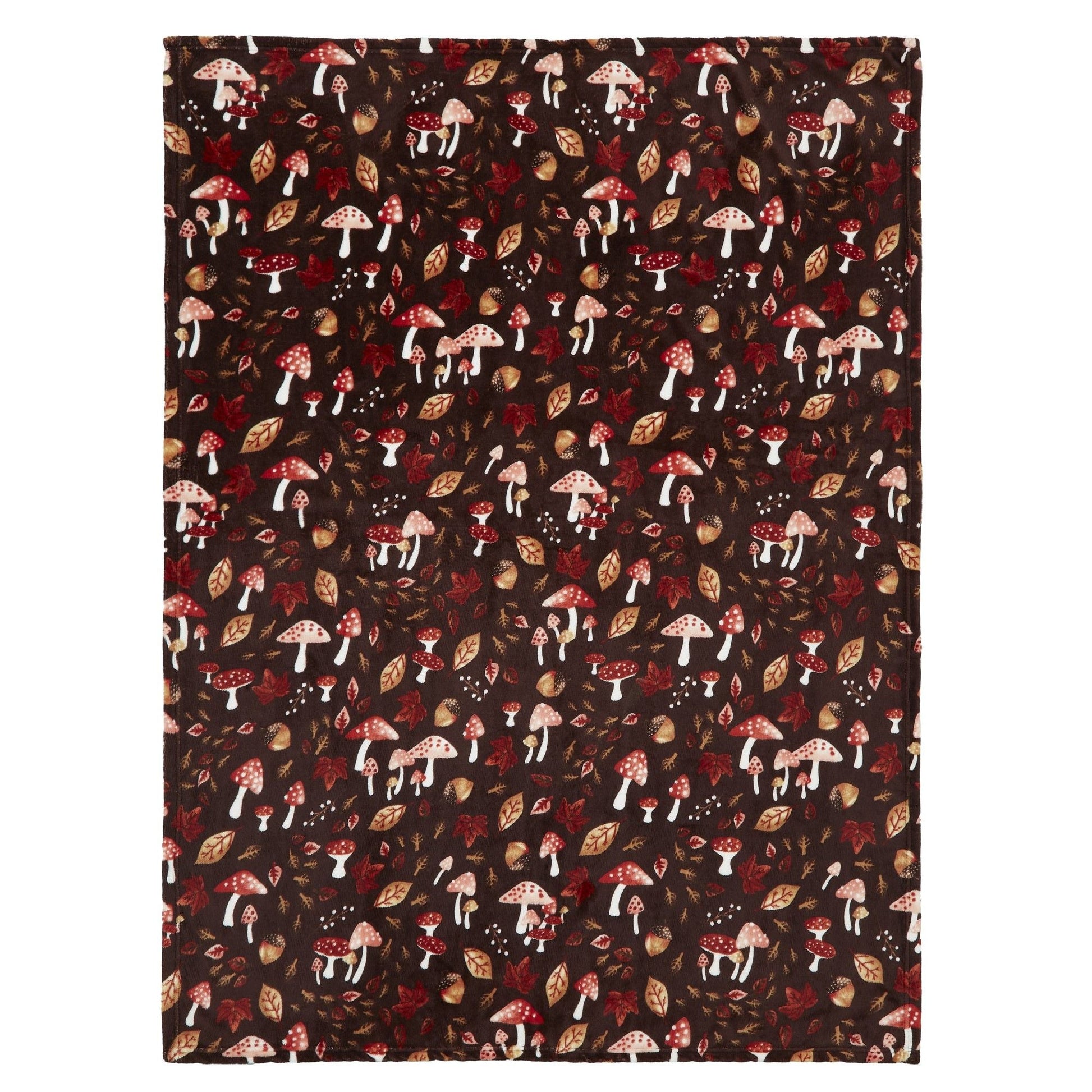 Woodland Dreams Throw in Chocolate 120 x 150cm - Throw - Fusion