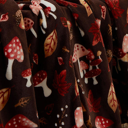 Woodland Dreams Throw in Chocolate 120 x 150cm - Throw - Fusion