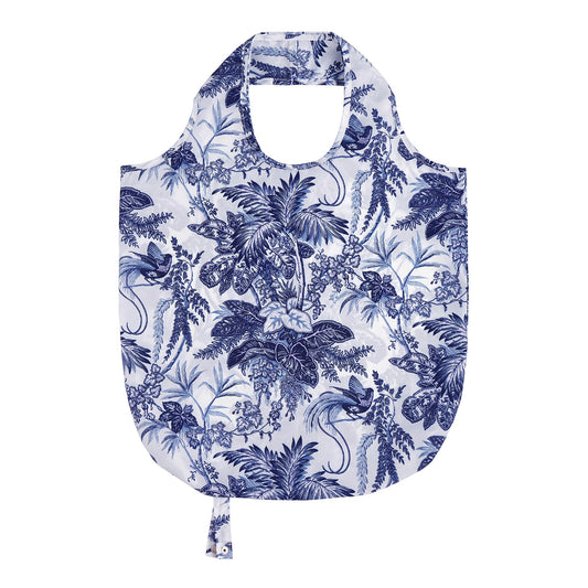 Ulster Weavers Willow Toile Foldable Tote Bag Medium in Blue - Roll-Up Bag - Ulster Weavers